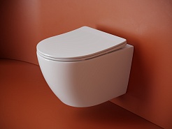 Ceramicanova Подвесной унитаз Uno Торнадо CN11001T белый – фотография-7