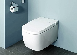 Vitra Унитаз подвесной V-Care Comfort 5674B003-6104 со встроенным феном – фотография-3