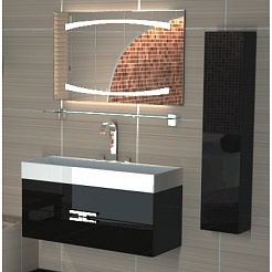 Aqwella Пенал Анкона 35 черный – фотография-2