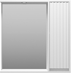 Brevita Зеркальный шкаф Balaton 90 R белый – фотография-2