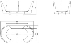 BelBagno Акриловая ванна BB202-1600-800 160x80 – фотография-4