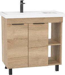 Onika Мебель для ванной Легран 80 дуб галифакс – фотография-9