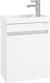 Onika Тумба с раковиной Милтон 45 R подвесная белая – фотография-1