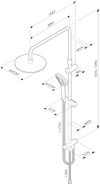 Am.Pm Душевая стойка Gem F0790022 – фотография-8