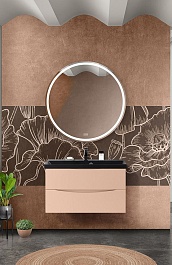 BelBagno Тумба с раковиной Marino 80 подвесная Crema Opaco – фотография-7