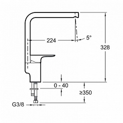 Jacob Delafon Смеситель для кухни Aleo E72360-CP – фотография-2
