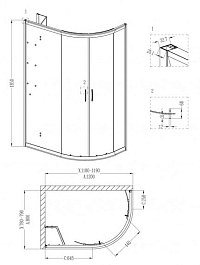 Grossman  Душевой уголок Classic GR-9120L – фотография-6