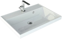 Vivon Тумба с раковиной Kristi 60 подвесная белая матовая рифленая – фотография-11