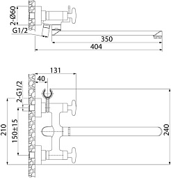 Iddis Смеситель для ванны Acros ACRSBL2i10WA универсальный – фотография-3