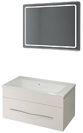 Какса-а Мебель для ванной Редиссон 100 белая – фотография-1