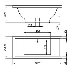 Фэма Ванна из литьевого мрамора Айсберг – фотография-5