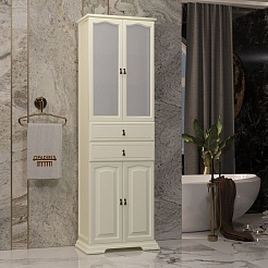 Opadiris Шкаф-пенал для ванной Риспекто 60 слоновая кость – фотография-2