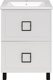 ASB-Mebel Мебель для ванной Санта 60 белая матовая – фотография-5