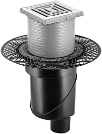 BERGES Wasserhaus Душевой трап Platz Uno 100 090069 хром матовый – фотография-1