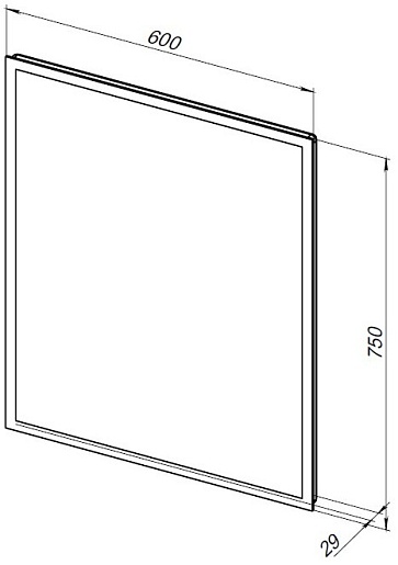 Aquanet Мебель для ванной Бруклин 60 подвесная черная матовая – картинка-35