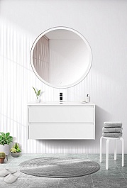 BelBagno Тумба с раковиной Kraft 100 подвесная Bianco Opaco – фотография-7