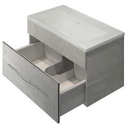 Какса-а Мебель для ванной Кристалл 80 белая – фотография-6