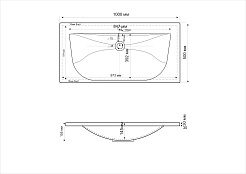 Cezares Тумба с раковиной MOLVENO 100 Bianco Ghiaccio – фотография-2