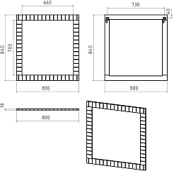Brevita Мебель для ванной Gloster 80 белая – фотография-10