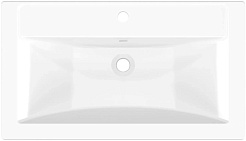 Mixline Тумба с раковиной Марго 80 подвесная белая – фотография-6