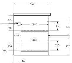 BelBagno Тумба с раковиной Albano 80 подвесная Robere Nature Grigio – фотография-6
