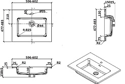 Parly Мебель для ванной Bella 60 подвесная белая – фотография-9