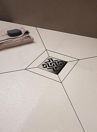 BERGES Wasserhaus Душевой трап Zentrum Antik 150 090465 хром матовый – фотография-3