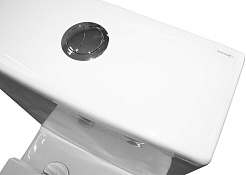 Azario Унитаз-моноблок Scala AZ-8101 безободковый с бачком с сиденьем микролифт белый – фотография-17
