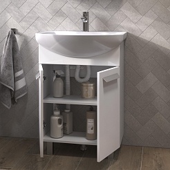 Vigo Тумба c раковиной Hoska 60 (Балтика) белая – фотография-3