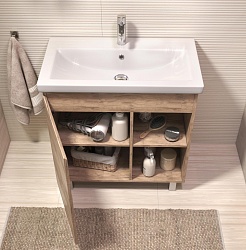 Vigo Тумба под раковину Milos 800-1-0 дуб золотой – фотография-4