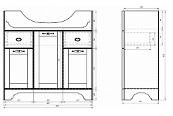 Dreja Тумба с раковиной Antia 85 белая – фотография-4