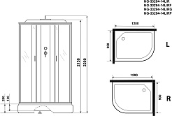 Niagara Душевая кабина Classic NG-33294-14LF – фотография-18