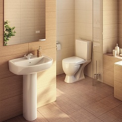 Rosa Унитаз-компакт Ресса белый – фотография-2