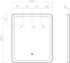 Vigo Зеркало Flam Classic 500 – фотография-6