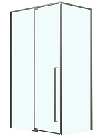 Azario Душевой уголок Male 100/100 стекло прозрачное профиль матовый графит