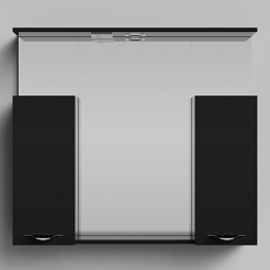 Водолей Зеркальный шкаф Марко 90 черный – фотография-1