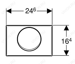 Geberit Кнопка смыва Mambo 115.751.00.1 – фотография-2