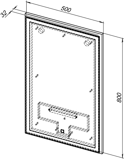 Aquanet Мебель для ванной Nova Lite 50 подвесная белая глянцевая – картинка-17