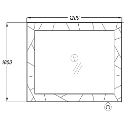 Opadiris Зеркало Луиджи 120 белое матовое – фотография-5