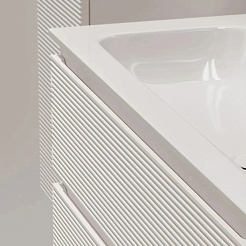 Sancos Тумба с раковиной Folk 100 bianco раковина Grace 101 CN7013 – фотография-8