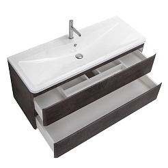 BelBagno Мебель для ванной Albano 120 подвесная Rovere Nature Grigio – фотография-7