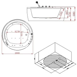 Eago Акриловая ванна "AM210S" – фотография-4