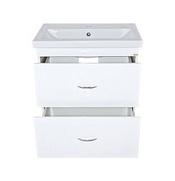 Misty Тумба с раковиной Фостер 60 подвесная, 2 ящика – фотография-3