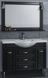 СанТа Мебель для ванной Монарх 120 черная – фотография-1