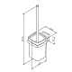Am.Pm Стойка с туалетной щеткой Gem A9033400 – картинка-7