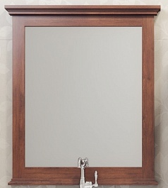 Opadiris Зеркало для ванной Палермо 75 орех – фотография-1