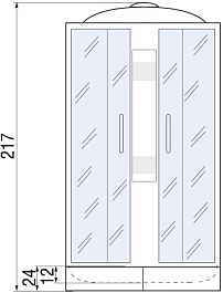 River Душевая кабина AMUR 90/26 МТ – фотография-12