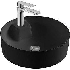Aquatek Накладная раковина Европа 40 AQ5212-MB матовая черная – фотография-1