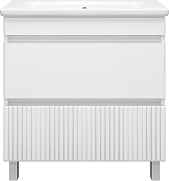 Misty Мебель для ванной Мира 80 белая матовая – фотография-4