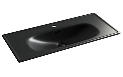 Ceramicanova Мебельная раковина Sabo 100 CN13003MB чёрная матовая – фотография-1